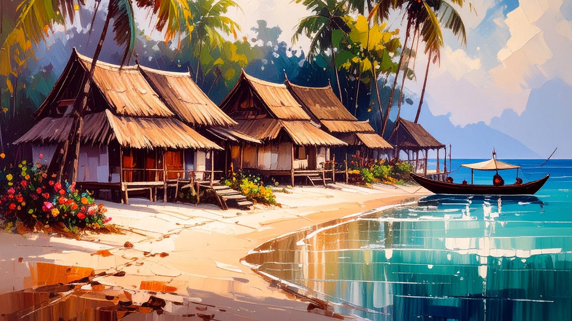 Beach huts